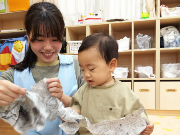 余裕のあるスタッフの人数配置で
ゆったり保育に取り組むことができます。