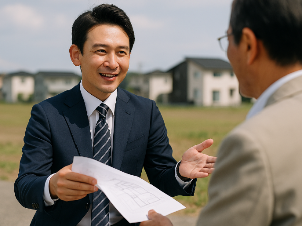 土地活用を提案する営業職