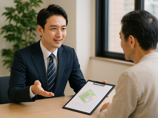 土地活用を提案する営業職
