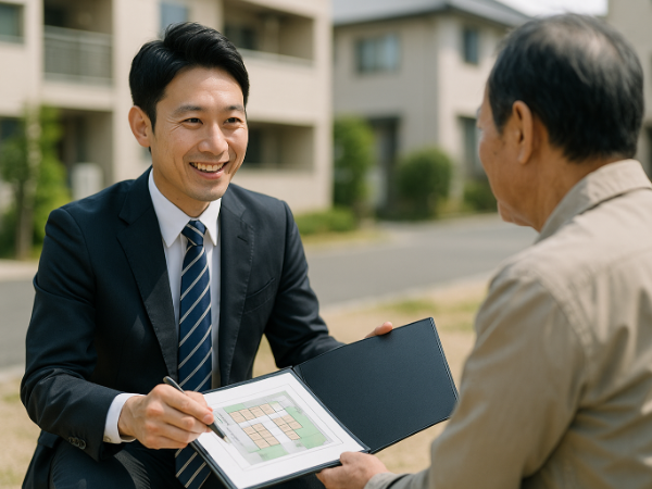 土地活用を提案する営業職