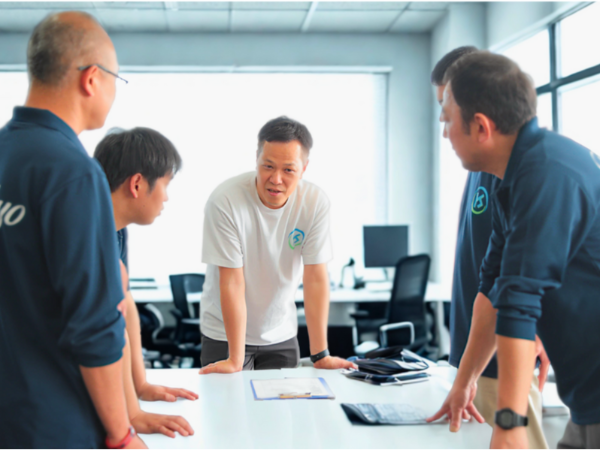社員同士での打ち合わせの様子