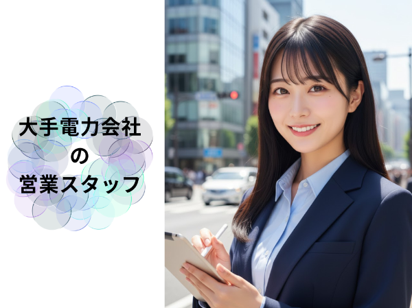 大手電力会社の営業スタッフ
