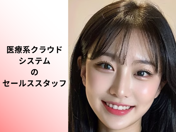 医療系クラウドシステムのセールススタッフ