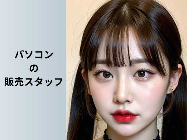 パソコンの販売スタッフ