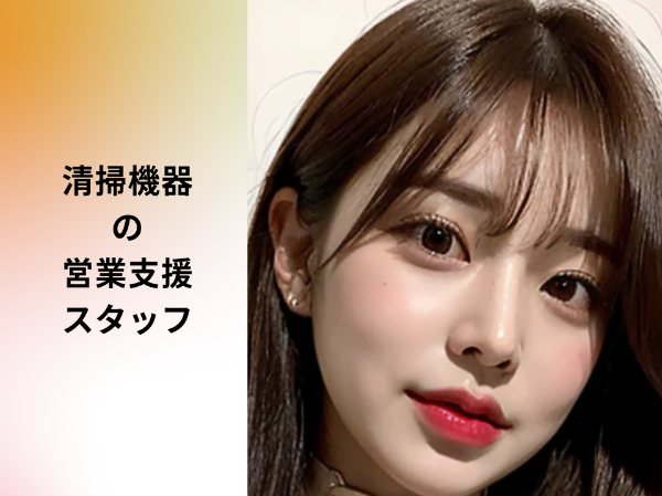 清掃機器の営業支援スタッフ
