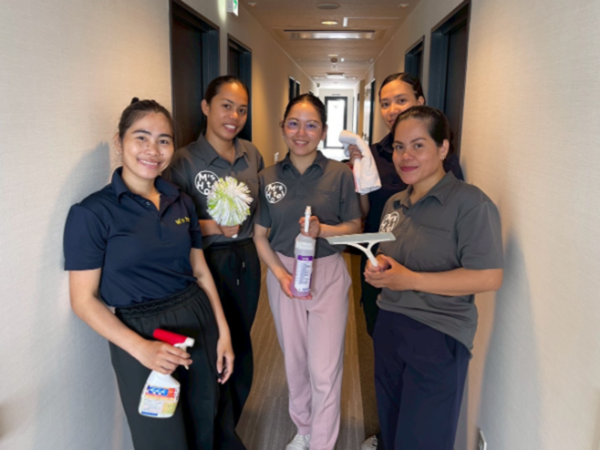 デザイナーズホテルの客室清掃リーダー