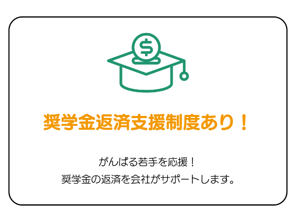 当社で働く魅力 その⑥ 奨学金返済支援制度あり