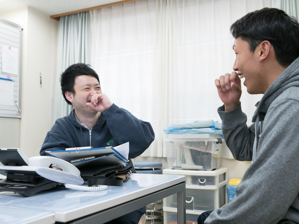 10代から60代まで幅広い年齢層の職員がいますので、安心です。