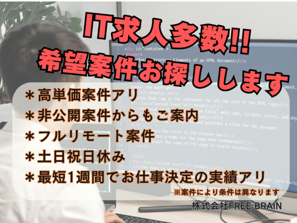 ★【～55万円/フリーランス】電力会社向けCIS構築エンジニア※30~50代活躍中!!