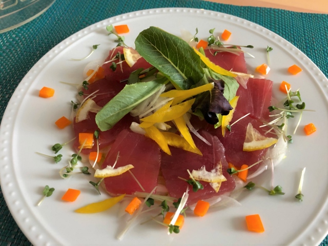 まぐろのカルパッチョ Olive Oil Life オリーブオイルライフ