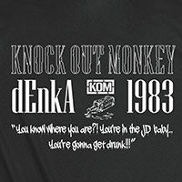 KNOCK OUT MONKEY | APPETITE FOR dEnkA Tシャツ