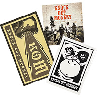 KNOCK OUT MONKEY | ステッカー3種セット