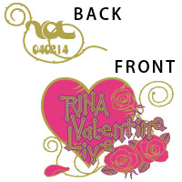 愛内里菜 | RINA Valentine Tシャツ(M)