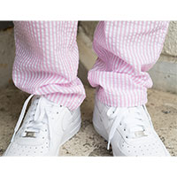 CHIHIRO YASUDA | ストライプテーパードパンツ(pink)