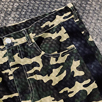 CHIHIRO YASUDA | ワイドラインパンツ(camo)