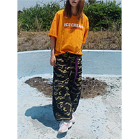 CHIHIRO YASUDA | ワイドラインパンツ(camo)