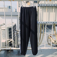 CHIHIRO YASUDA | スラックスジャージ(black)