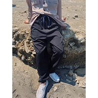 CHIHIRO YASUDA | スラックスジャージ(black)