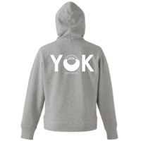 YANAKIKU | 家紋ジップパーカー(グレー)