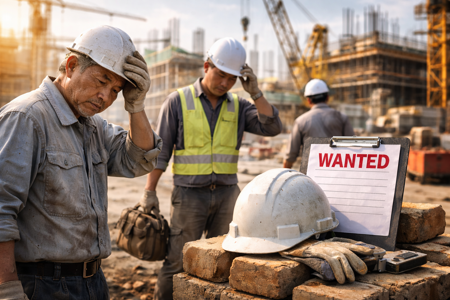 日本の建設業界における人手不足の現状と対策
