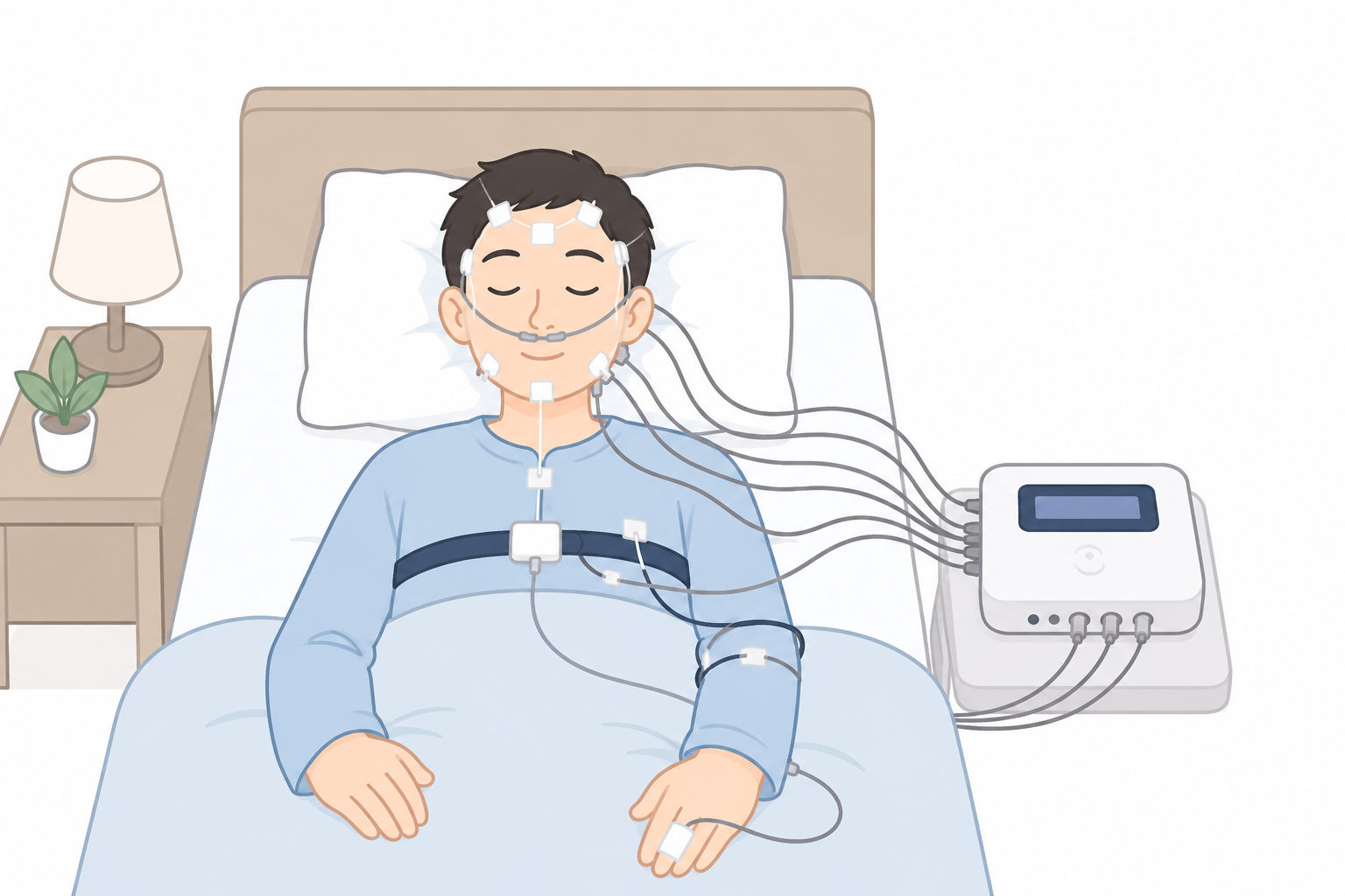 入院なしでできます！睡眠時無呼吸症候群のPSG検査をもっとお手軽に