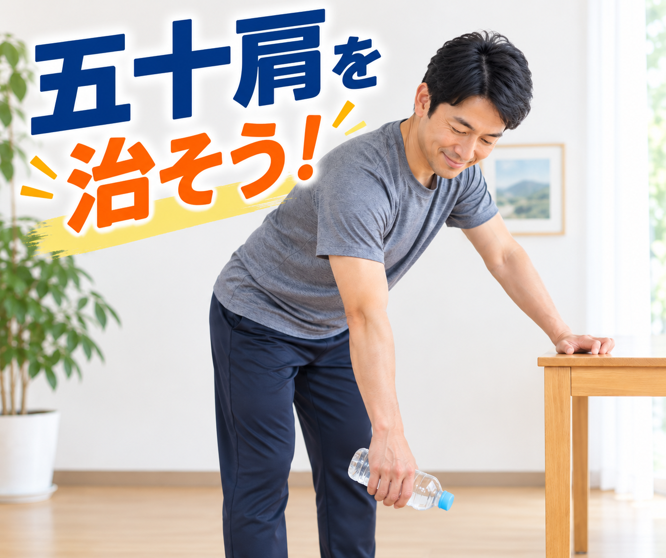 五十肩を治そう！注射の合間に自宅でできるリハビリ、コッドマン体操