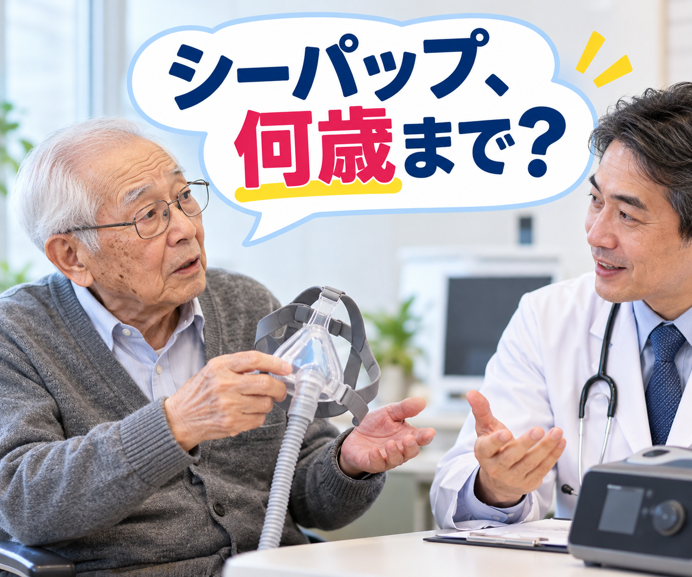 高齢者でもシーパップ続けるの？