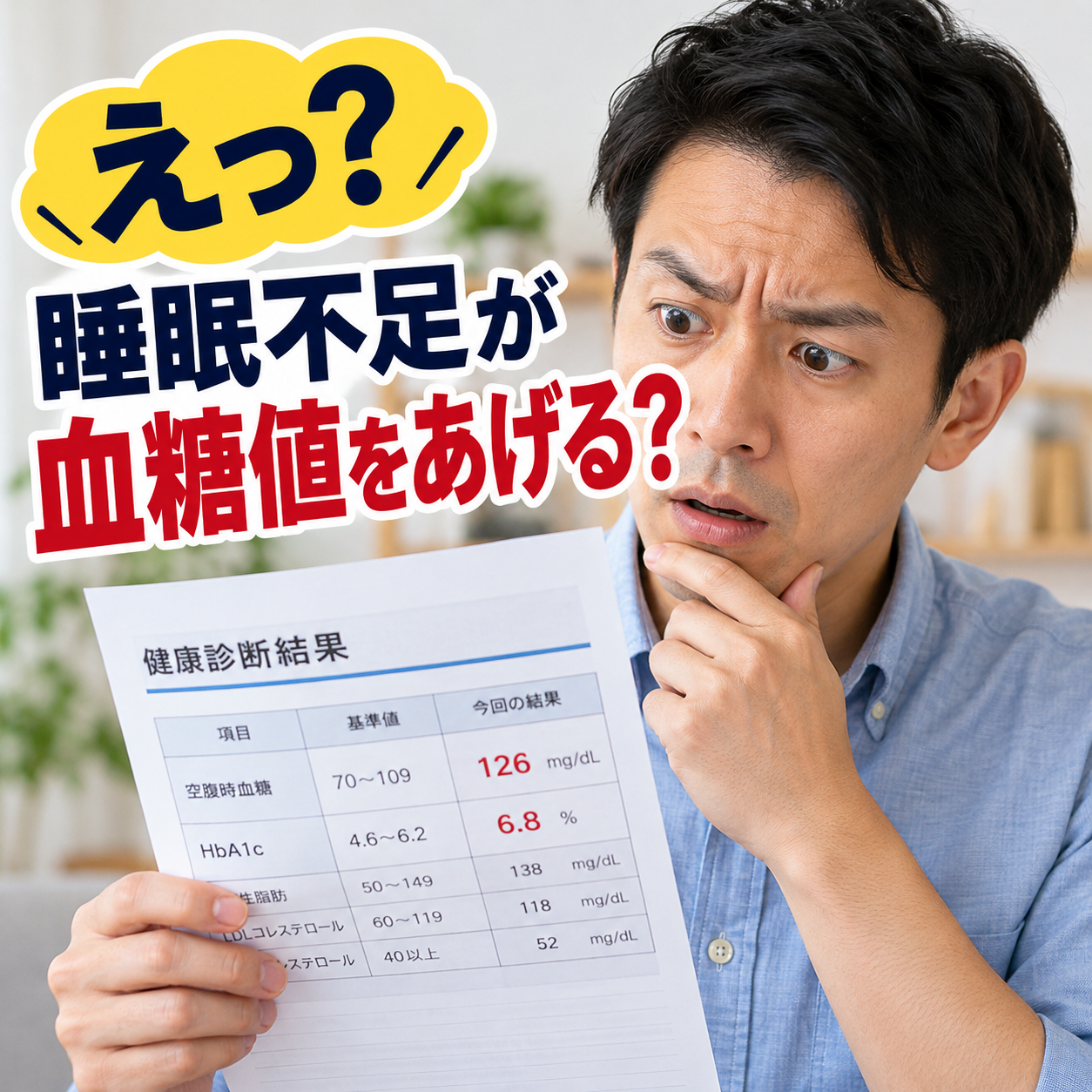 睡眠と血糖値の関係ってあるの?