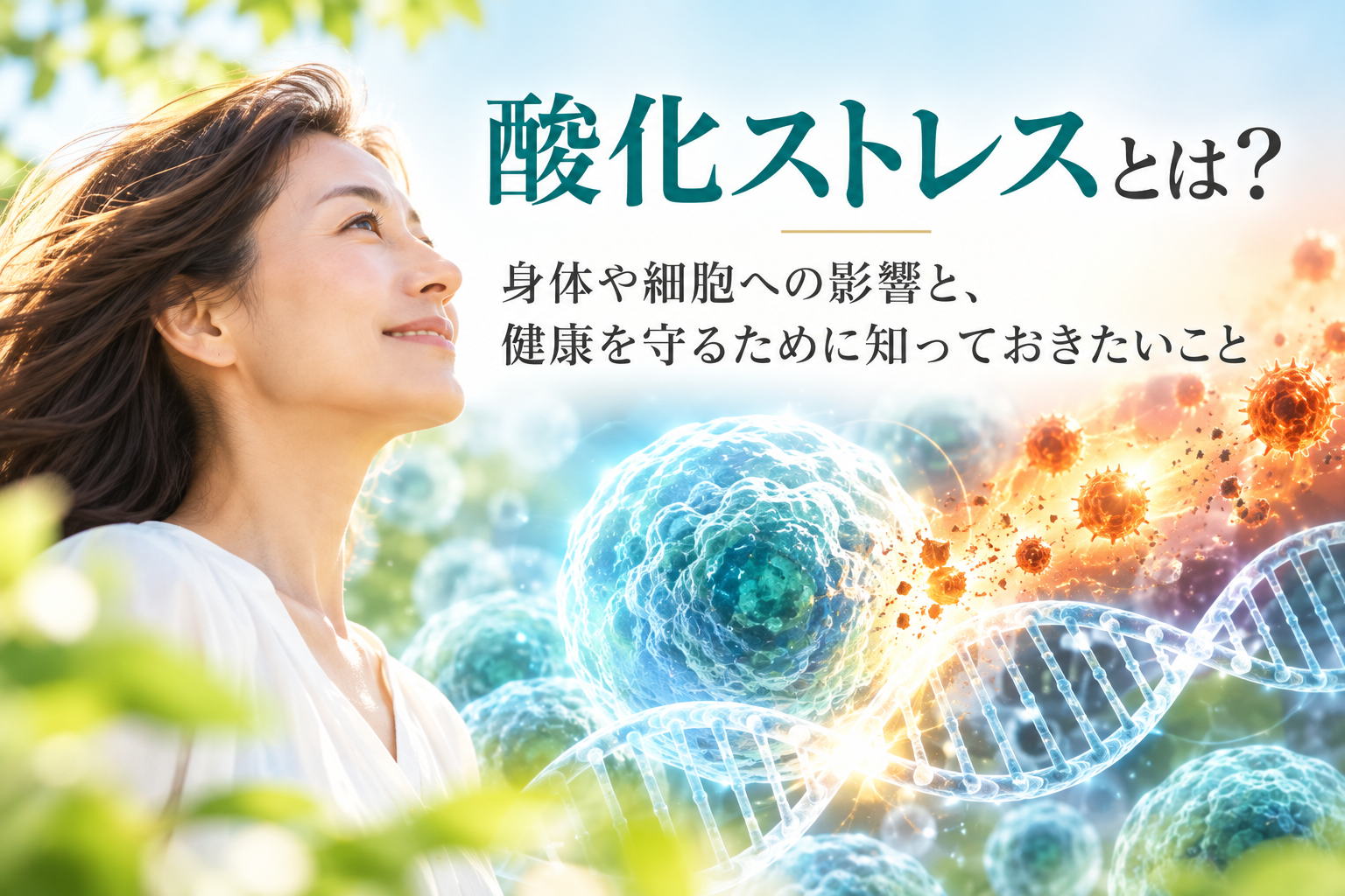 酸化ストレスとは？身体や細胞への影響と、健康を守るために知っておきたいこと
