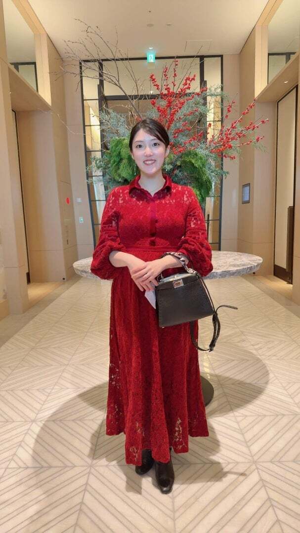 ぽっちゃりママのホテルランチコーデ♡