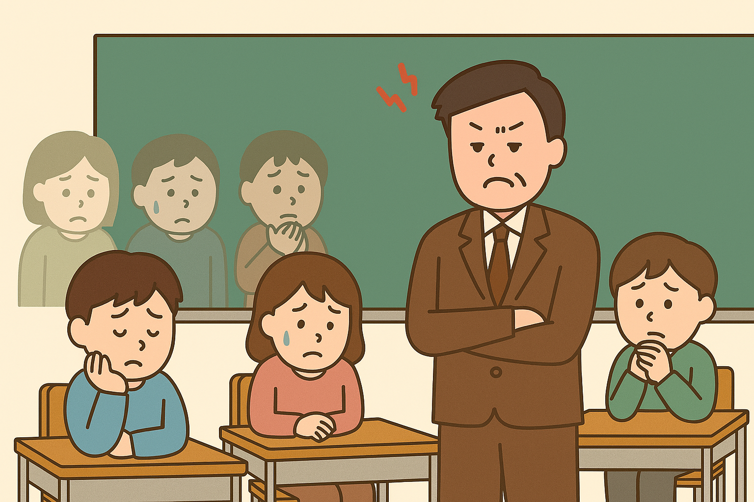 無敵の人、他人事と思っている先生 ①不機嫌さで支配する先生