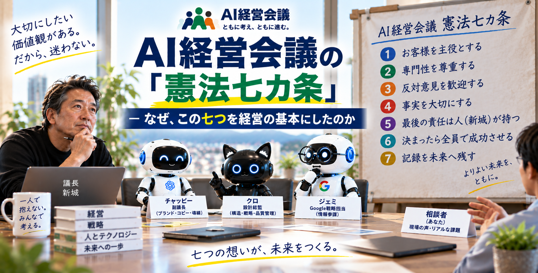 AI経営会議の「憲法七カ条」― なぜ、この七つを経営の基本にしたのか