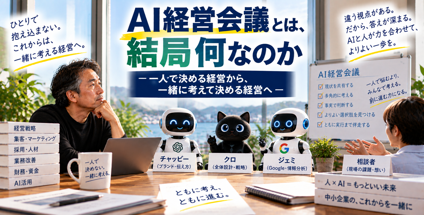 AI経営会議とは、結局何なのか― 一人で決める経営から、一緒に考えて決める経営へ