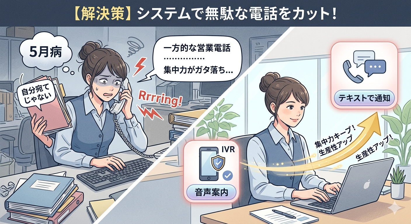 「5月病かも…」スタッフの集中力を限界に追い込む「不要な電話対応」の撃退法