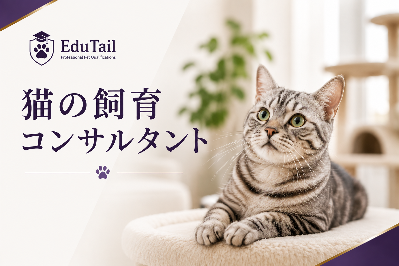 猫の飼育コンサルタント｜猫の飼い方・お世話を自宅で学べる猫の資格