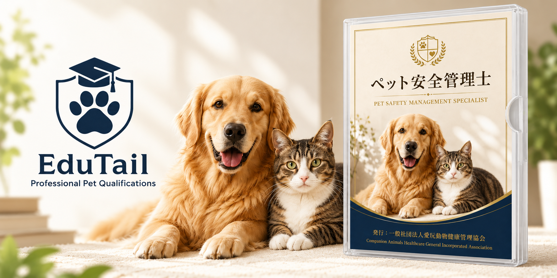 ペット安全管理士｜犬猫の事故・誤飲・危険な植物・防災を自宅で学べるペット資格