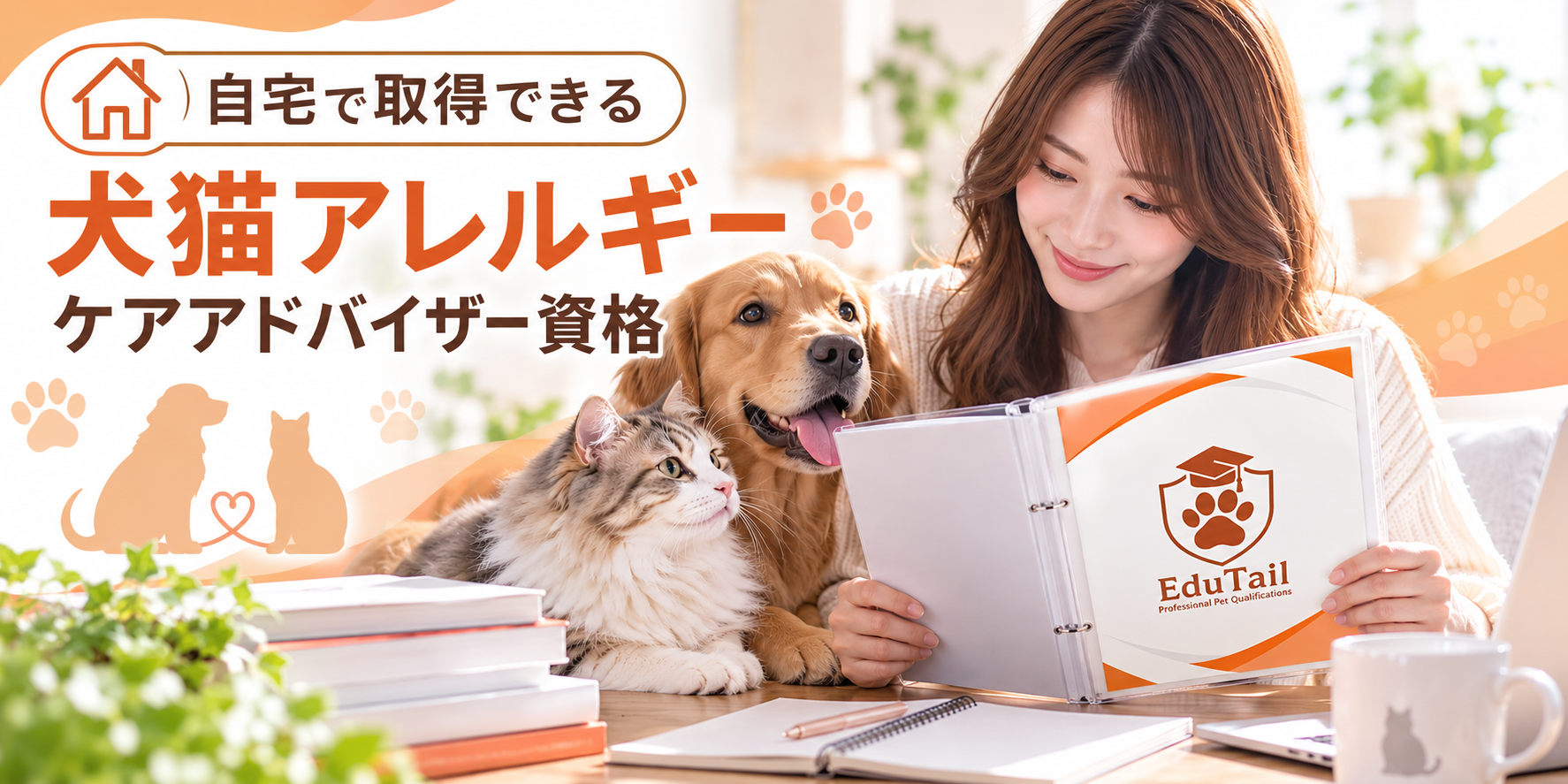 犬猫アレルギーケアアドバイザー｜犬と猫のアレルギー・かゆみ・皮膚ケアを自宅で学べる資格