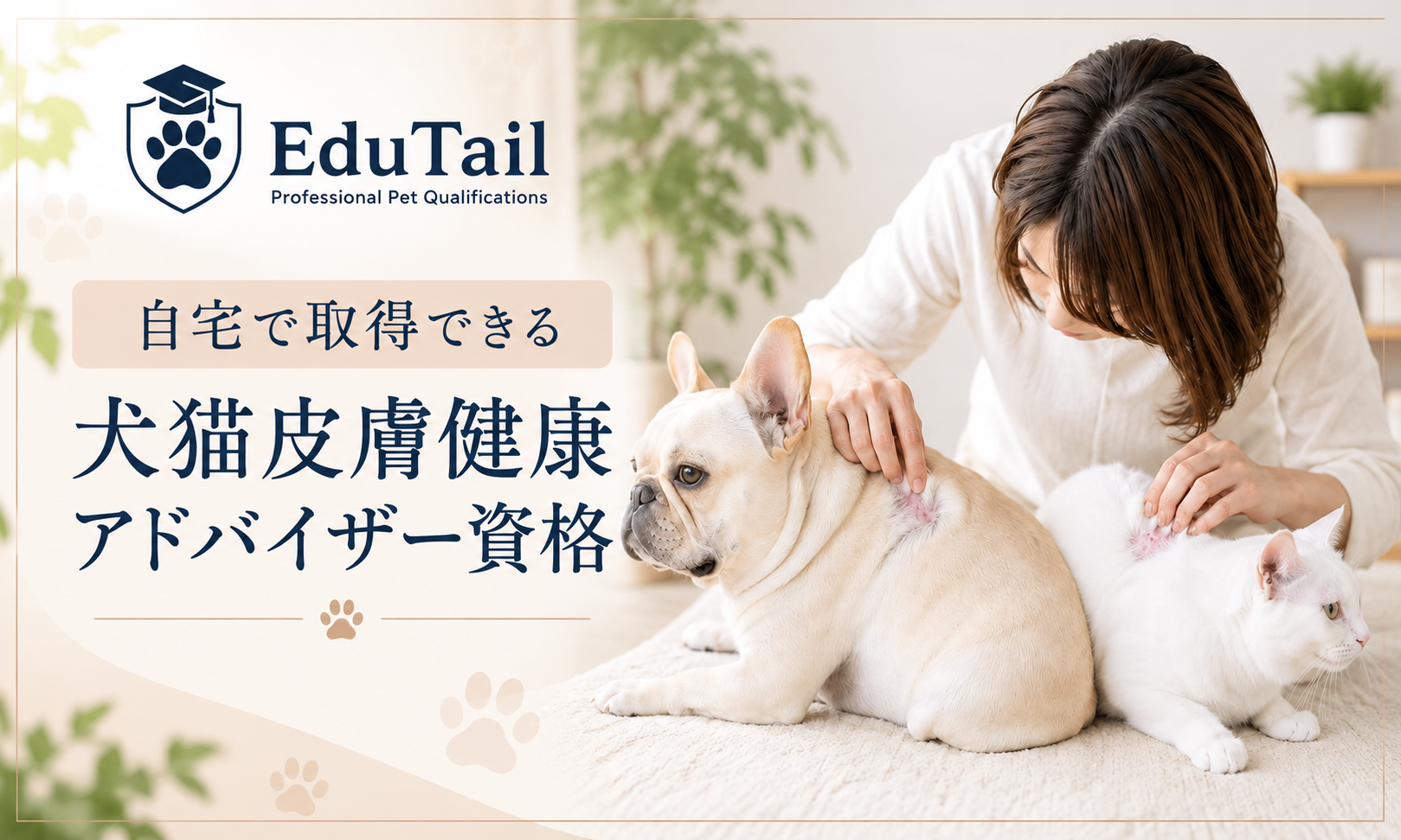 犬猫皮膚健康アドバイザー｜愛犬・愛猫の皮膚と被毛の健康状態を確認する知識を自宅で学べる資格