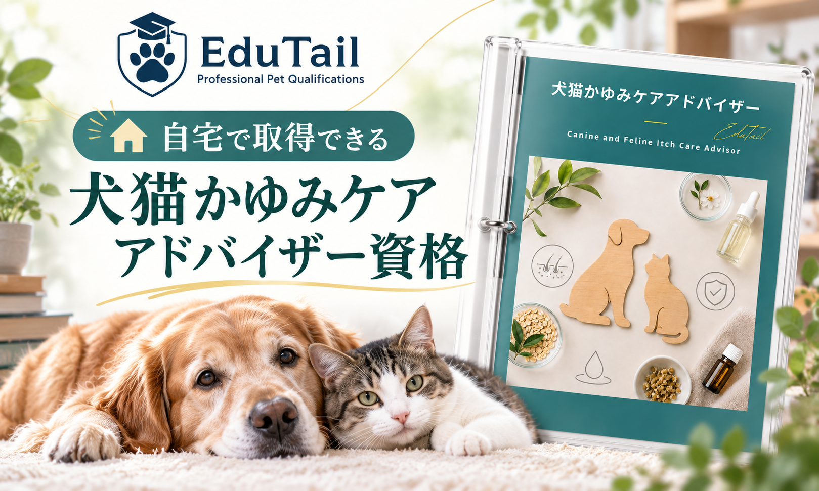 犬猫かゆみケアアドバイザー｜犬猫のかゆみ・皮膚・アレルギー・治療法を自宅で学べる資格