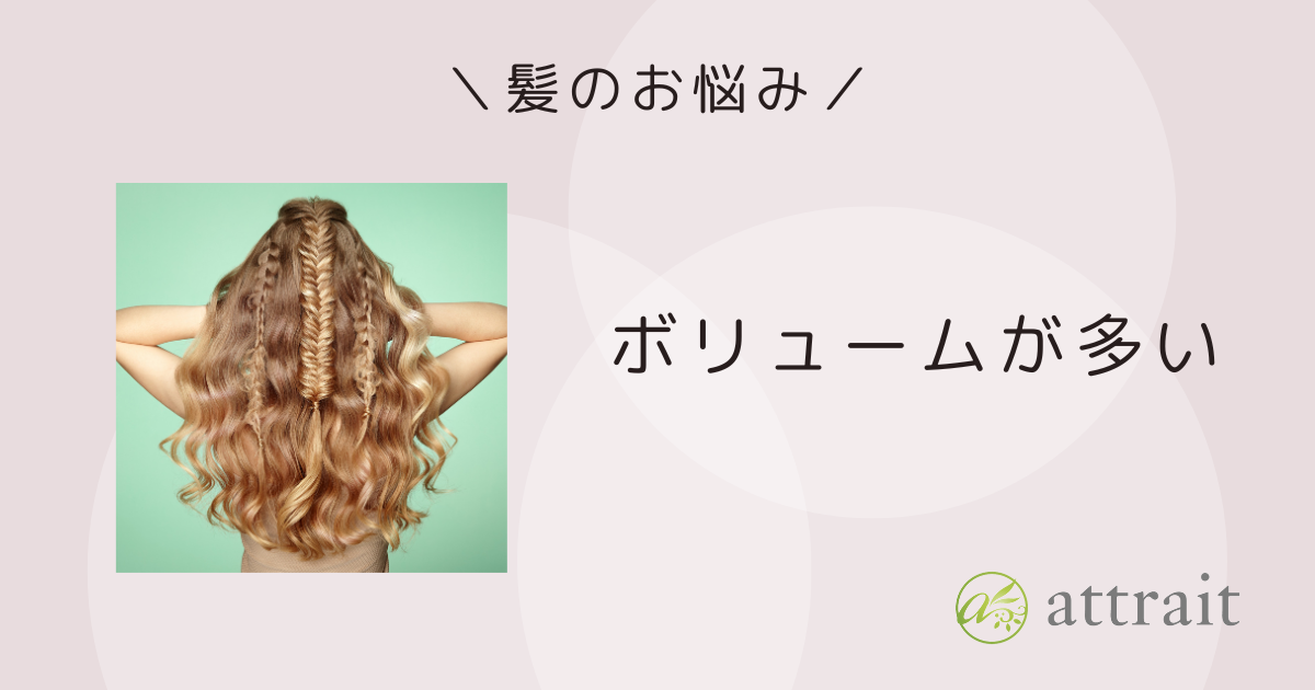 髪のお悩み《ボリュームが多い》