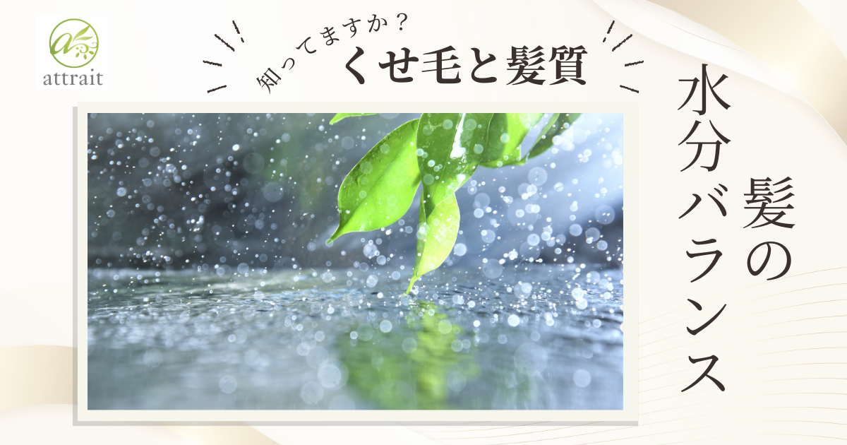 梅雨のくせ毛と髪質