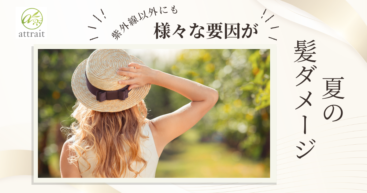 紫外線だけじゃない、夏の髪の毛が傷む原因