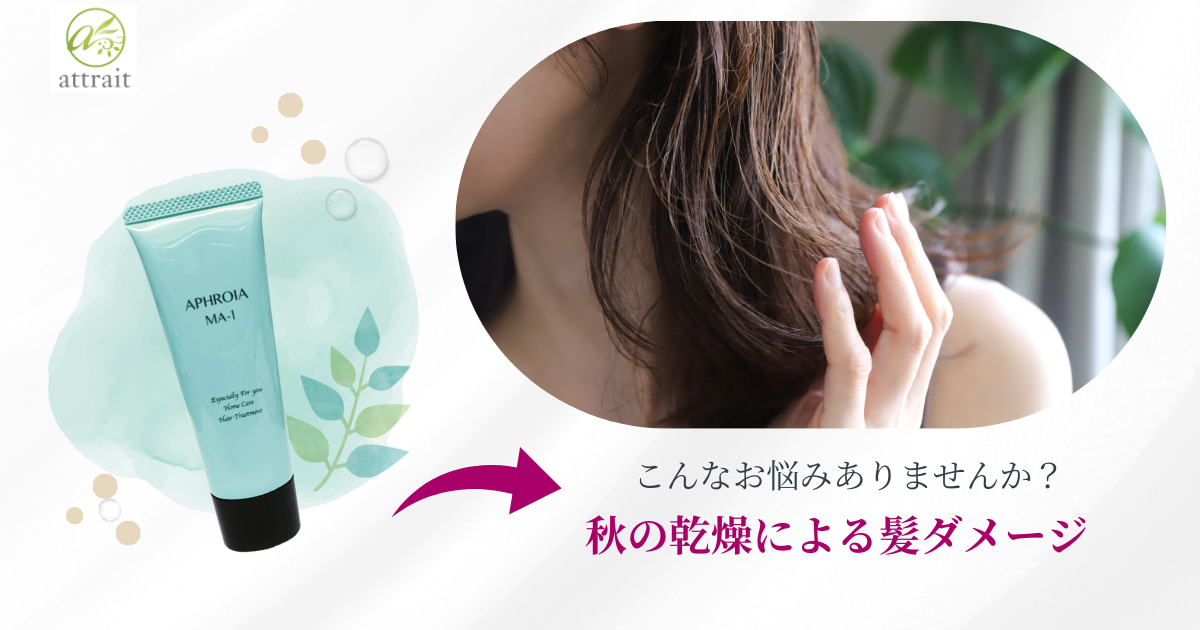 秋の乾燥による髪ダメージに悩んでいませんか?