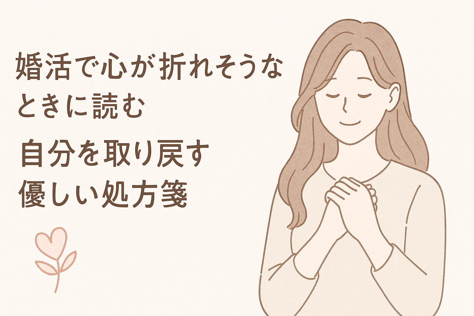 婚活で心が折れそうなときに読む、自分を取り戻す優しい処方箋