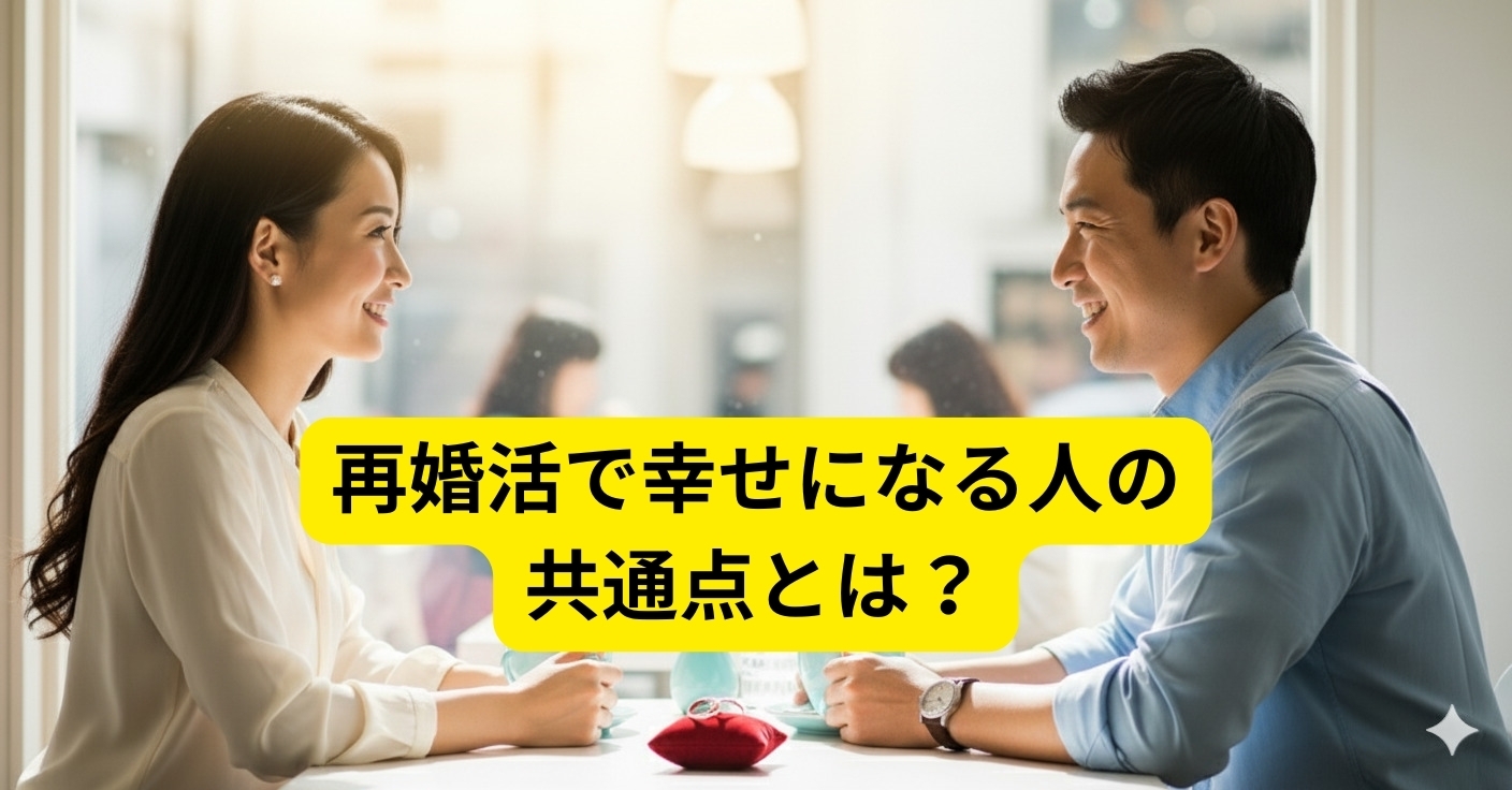 「再婚婚活で幸せになる人の共通点とは?バツイチ恋愛を前向きに進める秘訣」
