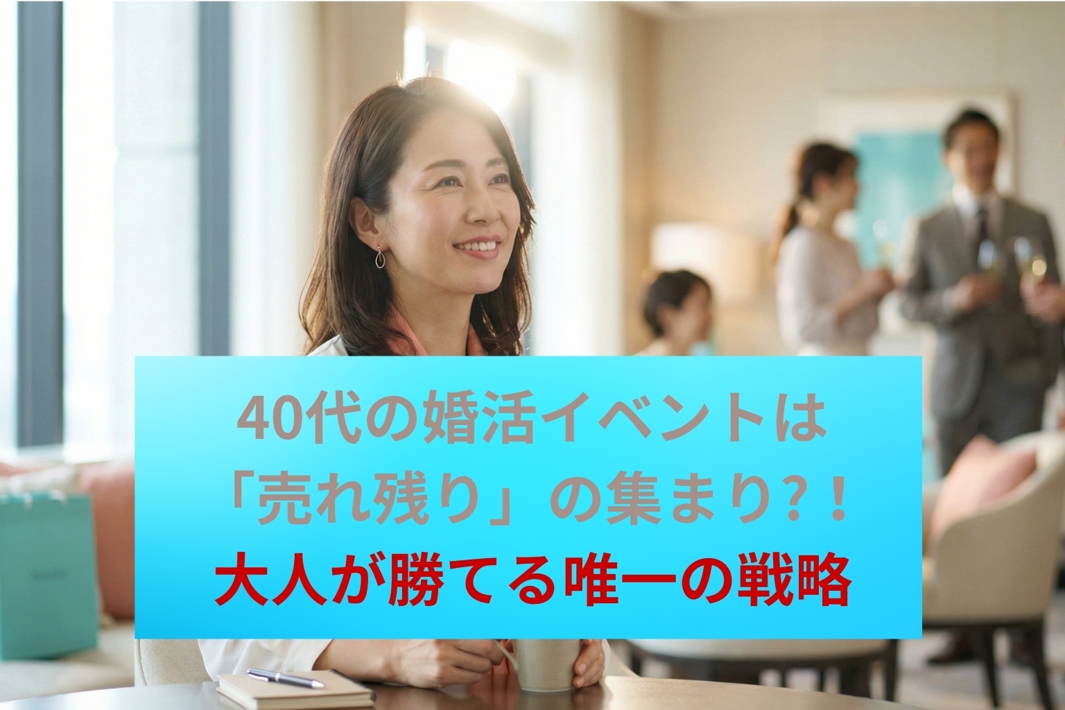 40代の婚活イベントは「売れ残り」の集まり？ 大人が勝てる唯一の戦略