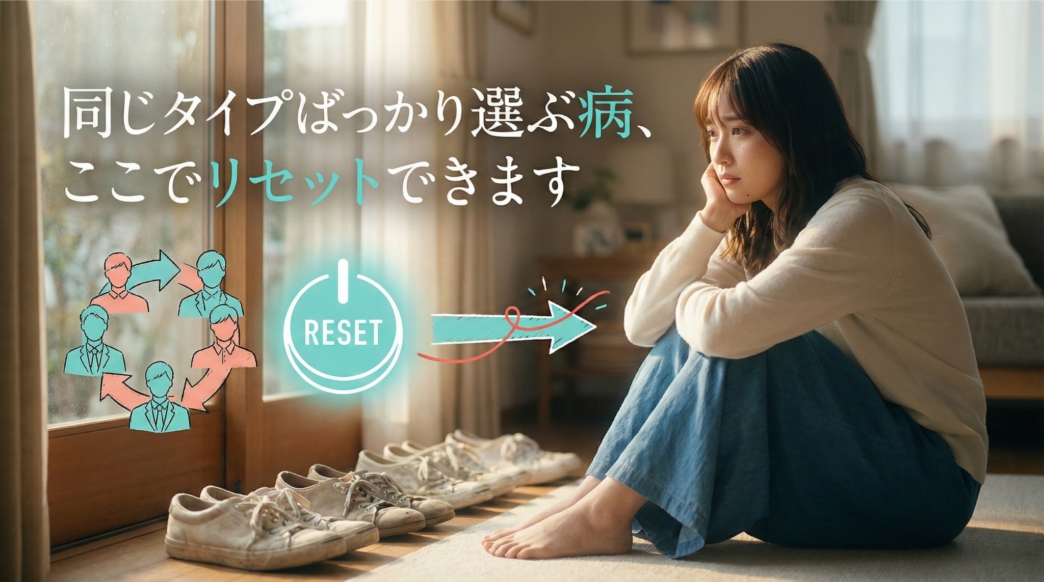 【同じタイプばっかり選ぶ病】は卒業できる。あなたの「恋愛コンパス」をリセットする方法