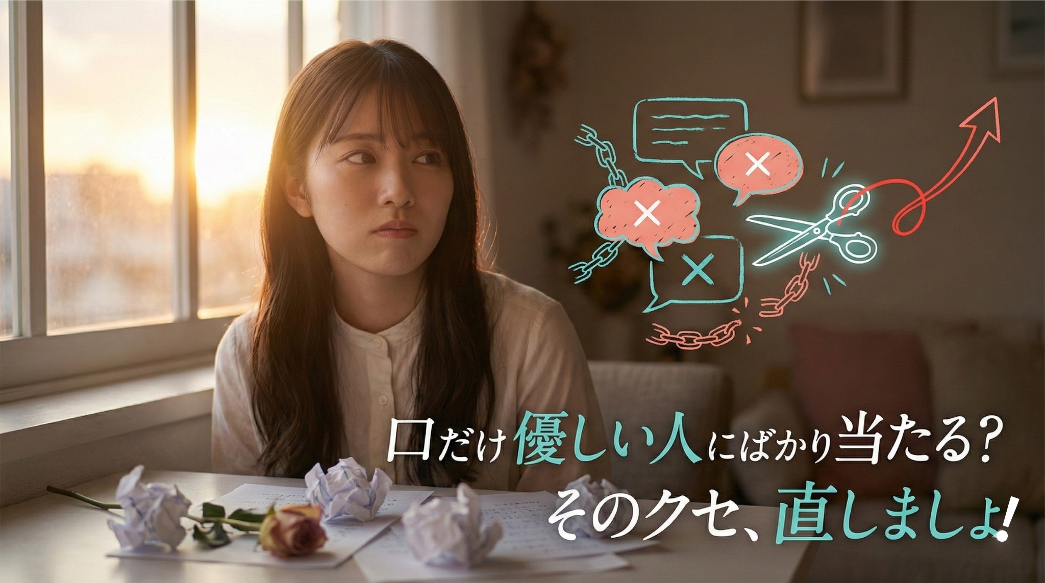 「優しい言葉」に騙されないで！口だけの男にハマってしまう“本当の原因”と、抜け出すための処方箋