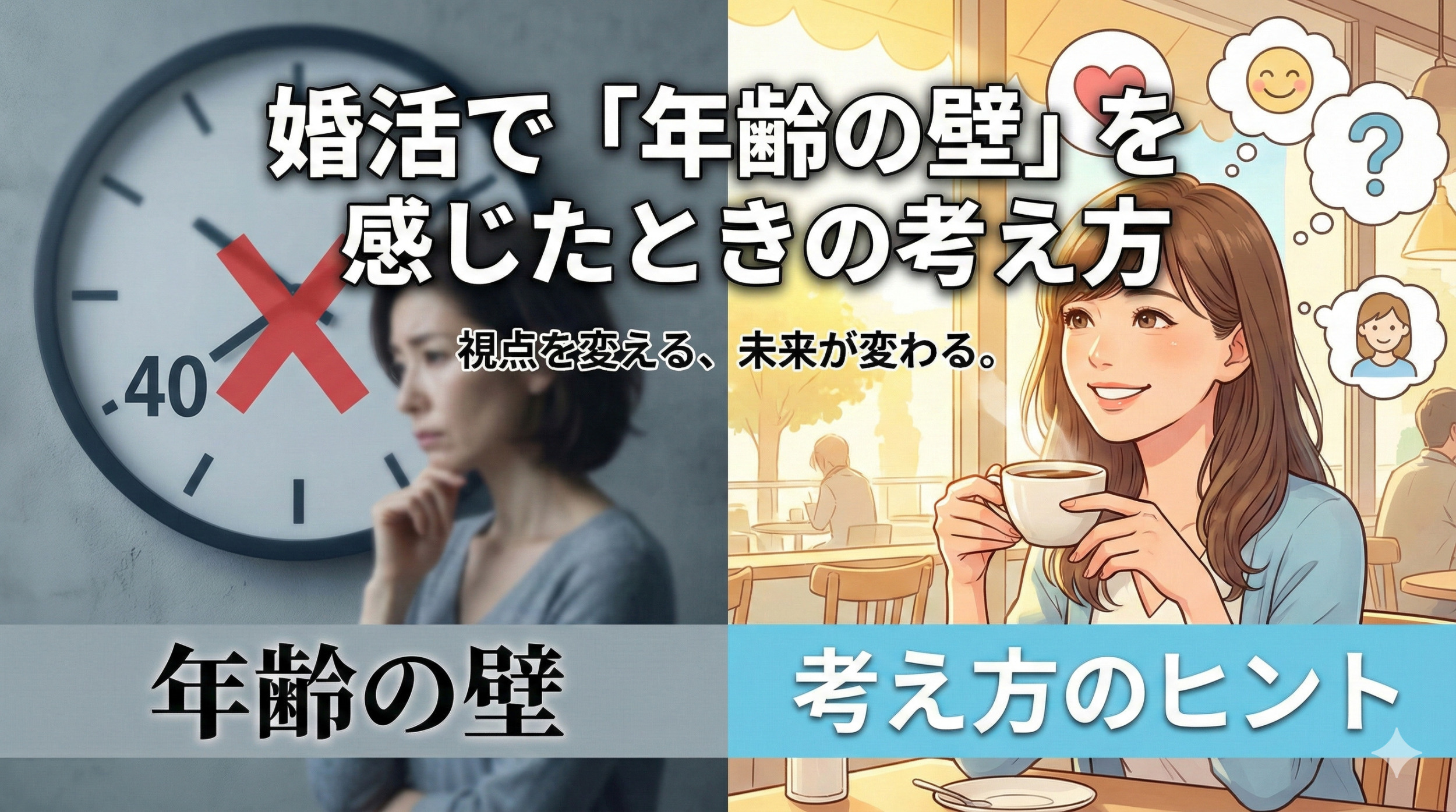 【婚活の真実】「年齢の壁」に心が折れそうなあなたへ。その正体と、壁を「扉」に変える方法
