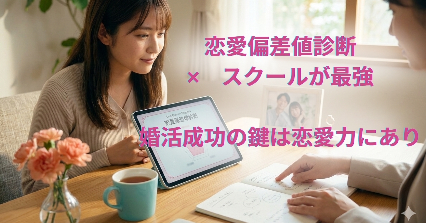 恋愛偏差値診断×スクールが最強｜婚活成功の鍵は恋愛力にあり